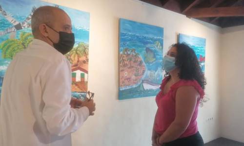 Imagen de La Casa Colón acoge una exposición de pintura de los usuarios del Centro de Rehabilitación Psicosocial insular